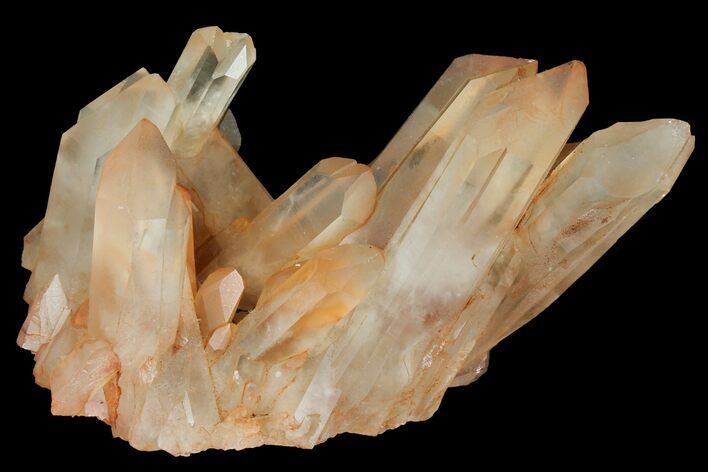 Tangerine Quartz Crystal Cluster - Madagascar #112790